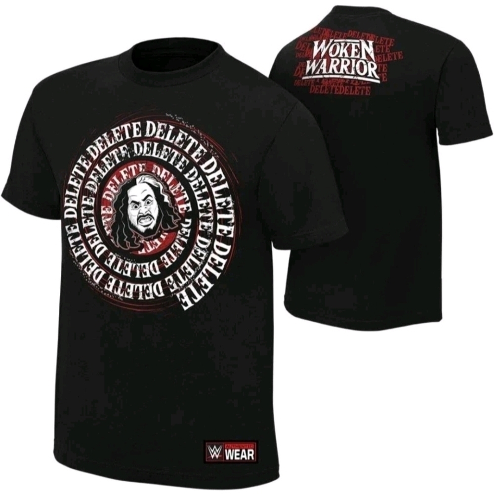 WWE AUTHENTIC Matt Hardy Delete Woken Warrior Short Sleeve Shirt Mens Size Large